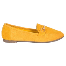 Bestelle Mocasini elegante cu ornament galben Bestelle Mocasini elegante cu ornament galben