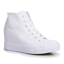 Adidași albi pe platforma Big Star FF274A192