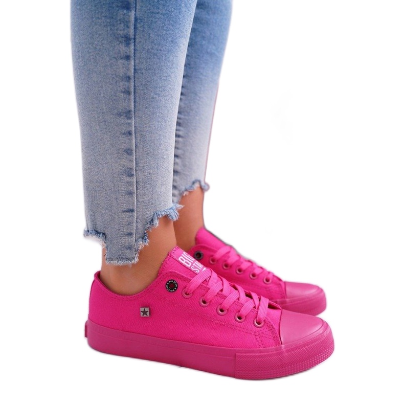 Adidași pentru femei roz Big Star AA274013