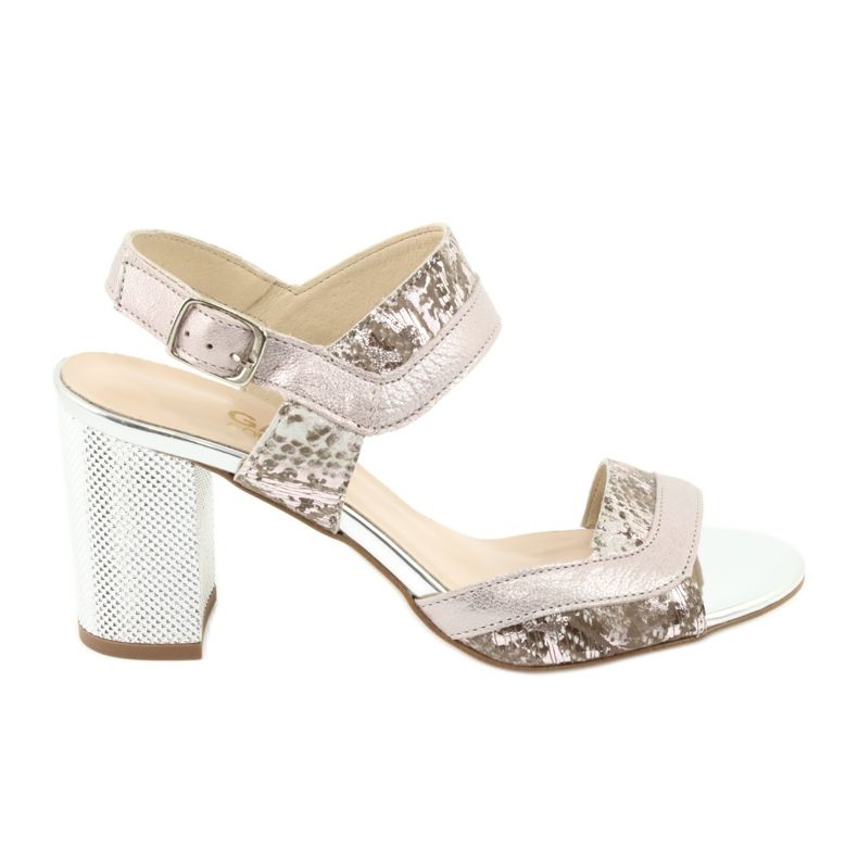 Sandale pe postarea Gamis 3942 bej roz argint