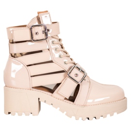 Seastar Cizme de modă lăcuite maro