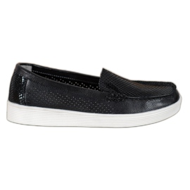 Mocasini pe platforma VINCEZA negru