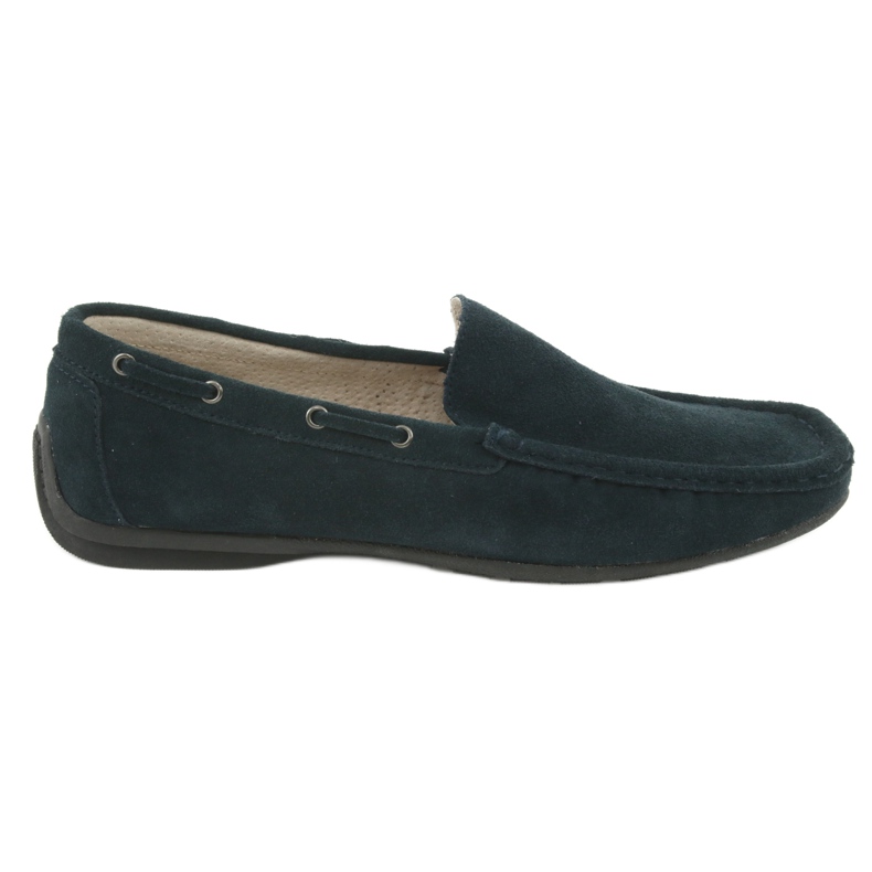 American Club Mocasini din piele. Suede Navy Blue American JK02 albastru
