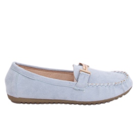 Mocasini de damă albastru ZA01P Albastru