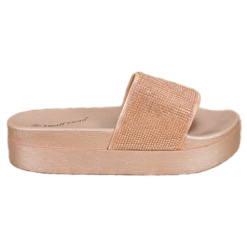 SHELOVET Papuci pe platformă galben