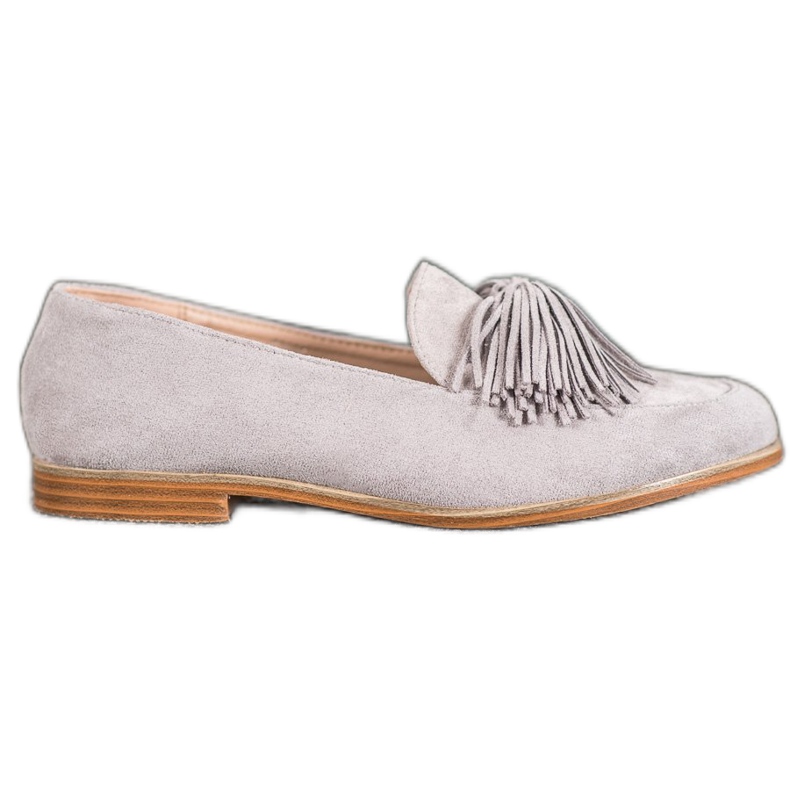 Seastar Încălțăminte din piele de căprioară cu franjuri gri Seastar Încălțăminte din piele de căprioară cu franjuri gri