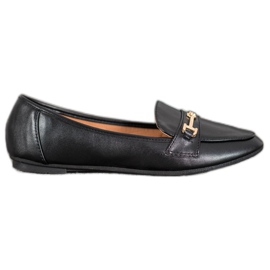 Clowse Încălțăminte elegantă din piele ecologică negru Clowse Încălțăminte elegantă din piele ecologică negru