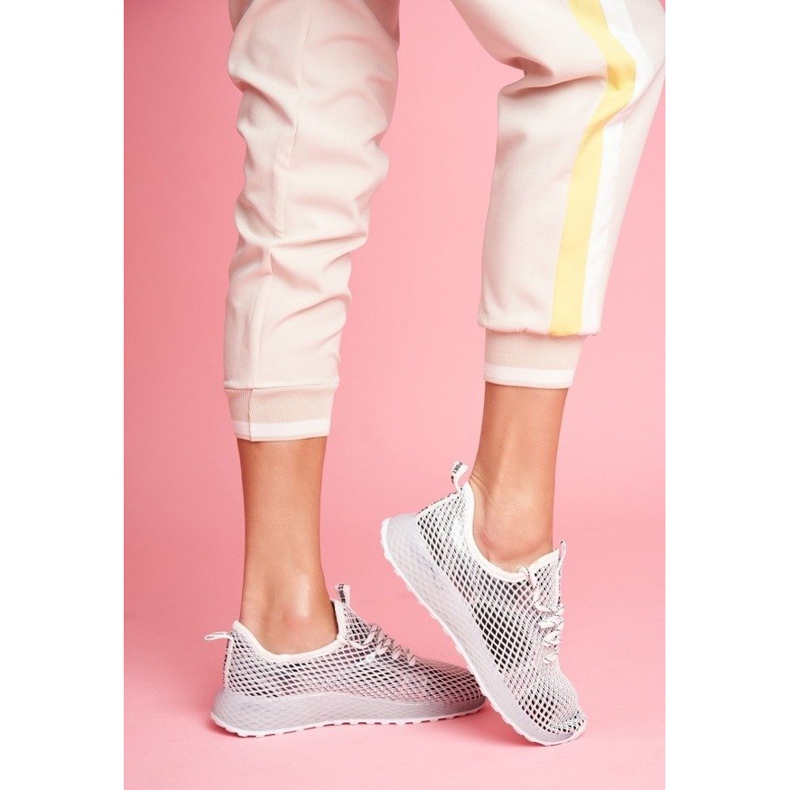 Încălțăminte sportă albă pentru femei Big Star FF274349