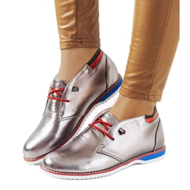 Pantofi de jazz argintii JFL651-2 gri