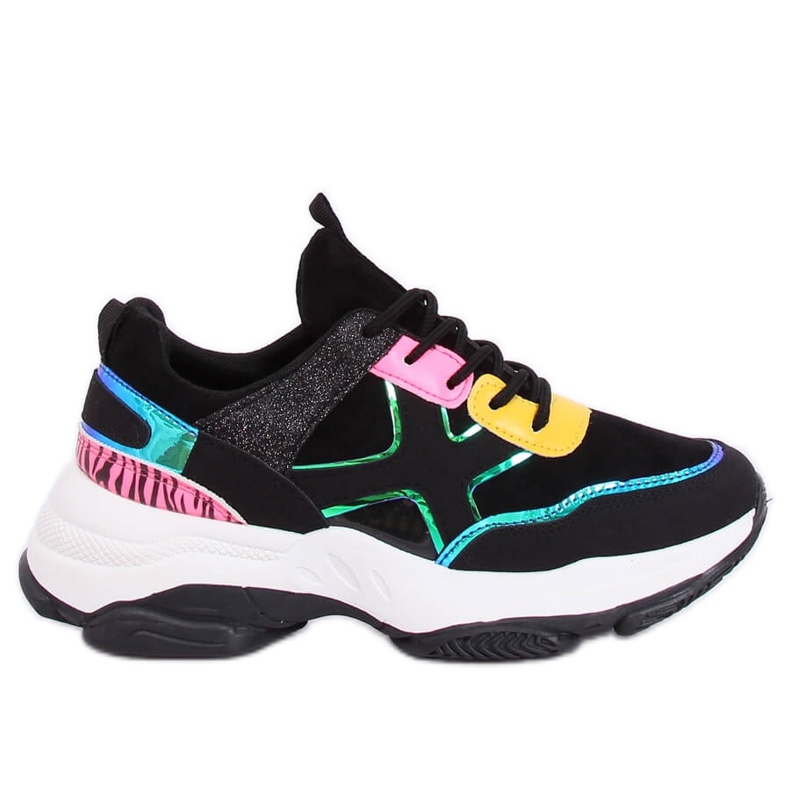 Pantofi sport negri HL-12 negri negru multicolor