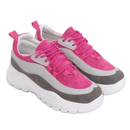 Pantofi sport multicolori 902-3 Gri roz