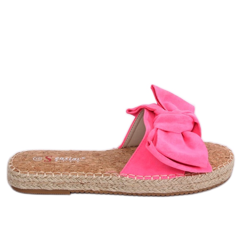 Espadrile roz flip-flops JH115P Flu Fushia