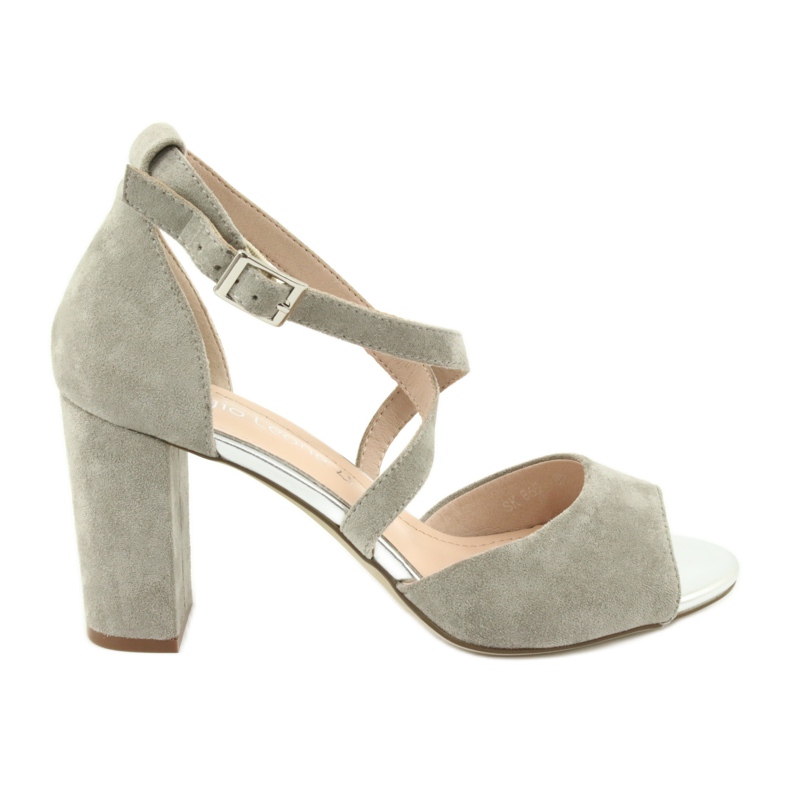 Sandale de gladiator gri Sergio Leone SK865