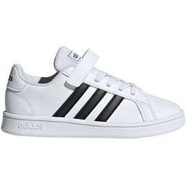 Încălțăminte adidas Grand Court C Jr EF0109 alb Încălțăminte adidas Grand Court C Jr EF0109 alb