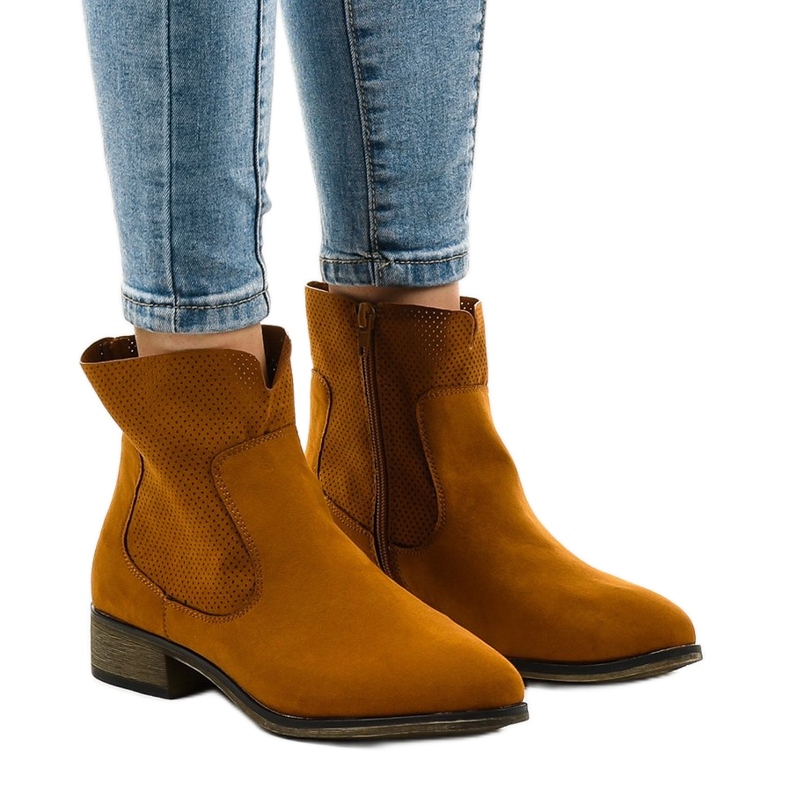 22M cizme de cowboy maro