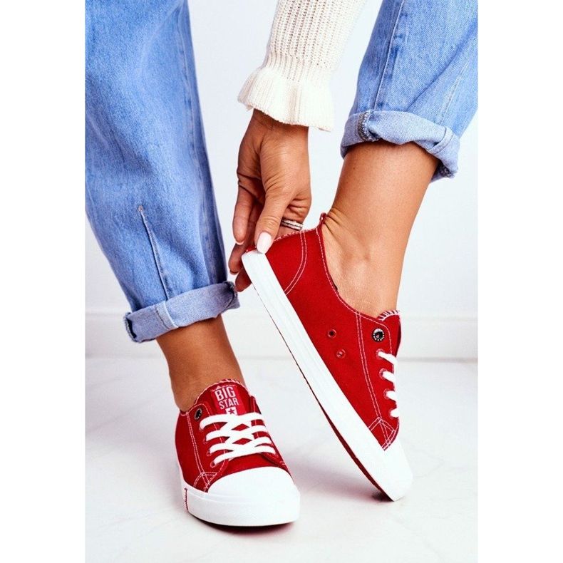 Adidași pentru femei roșii Big Star FF274089 roșu