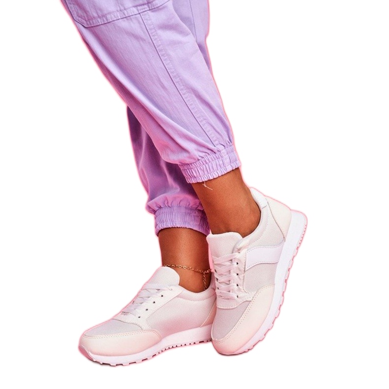 SEA Pantofi sport BL189 bej pentru femei alb maro