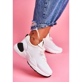 BUGO Încălțăminte de sport pentru femei albe B0-547 negru