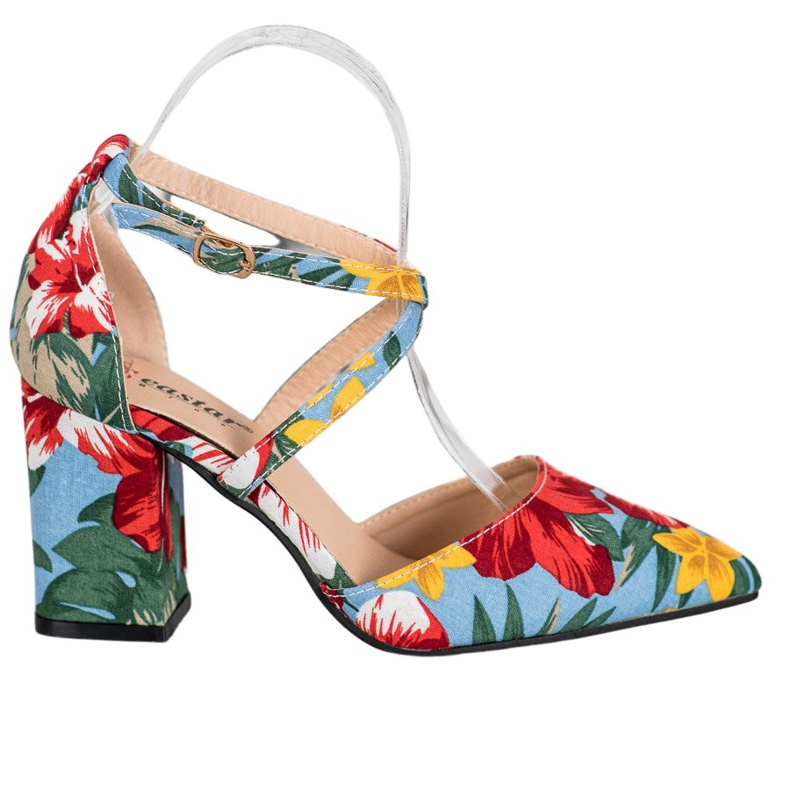 Seastar Pompele casual cu flori multicolor Seastar Pompele casual cu flori multicolor