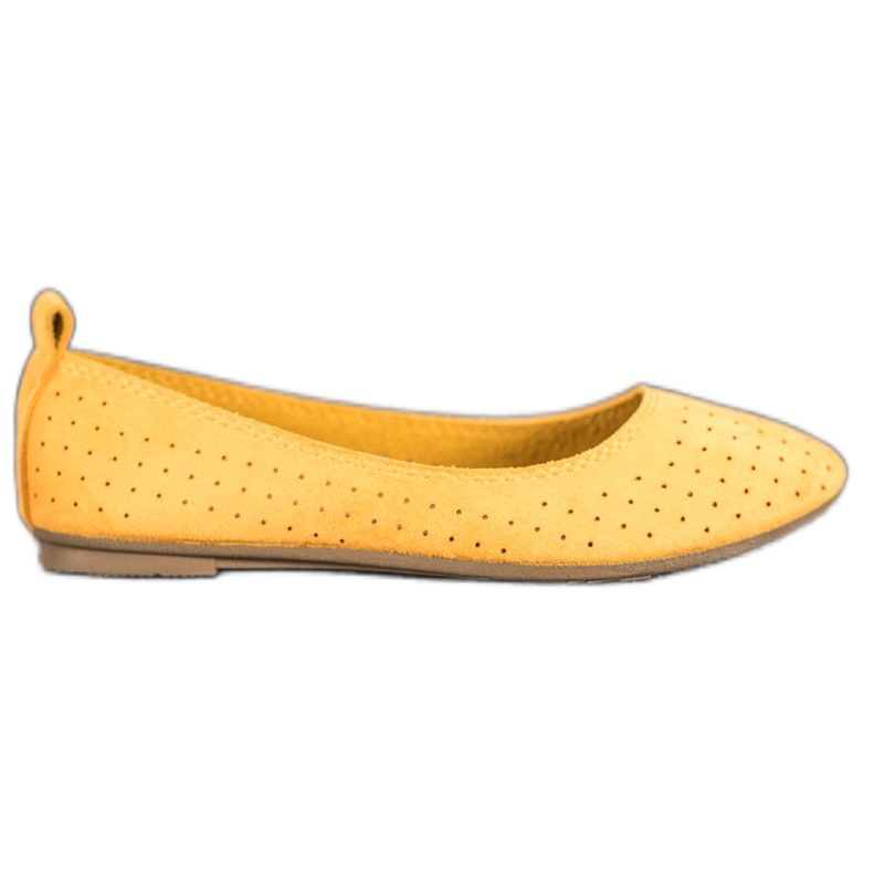 SHELOVET Balerine ajurate galben SHELOVET Balerine ajurate galben