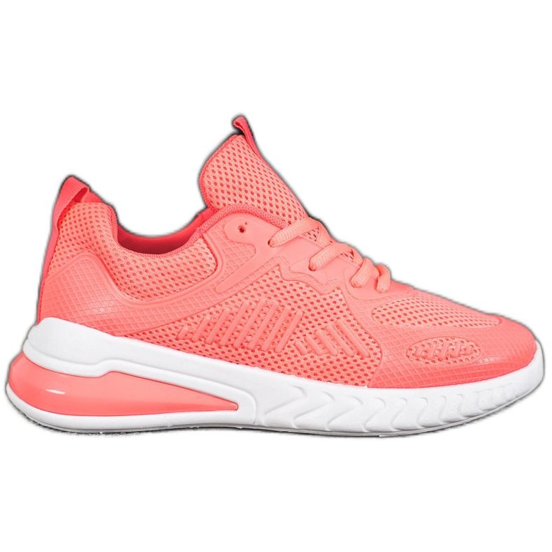 Ideal Shoes Pantofi legați cu plasă portocale