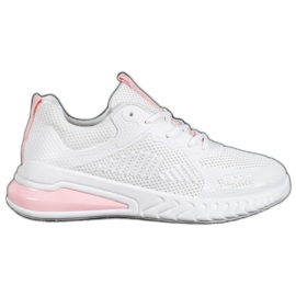 Ideal Shoes Pantofi legați cu plasă alb Ideal Shoes Pantofi legați cu plasă alb