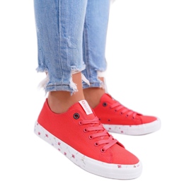 Big Star Adidași roșii cu talpa florilor BigStar DD274709 roșu Big Star Adidași roșii cu talpa florilor BigStar DD274709 roșu