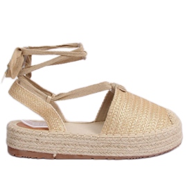 Sandale dama espadrile aur TU139P Auriu de aur