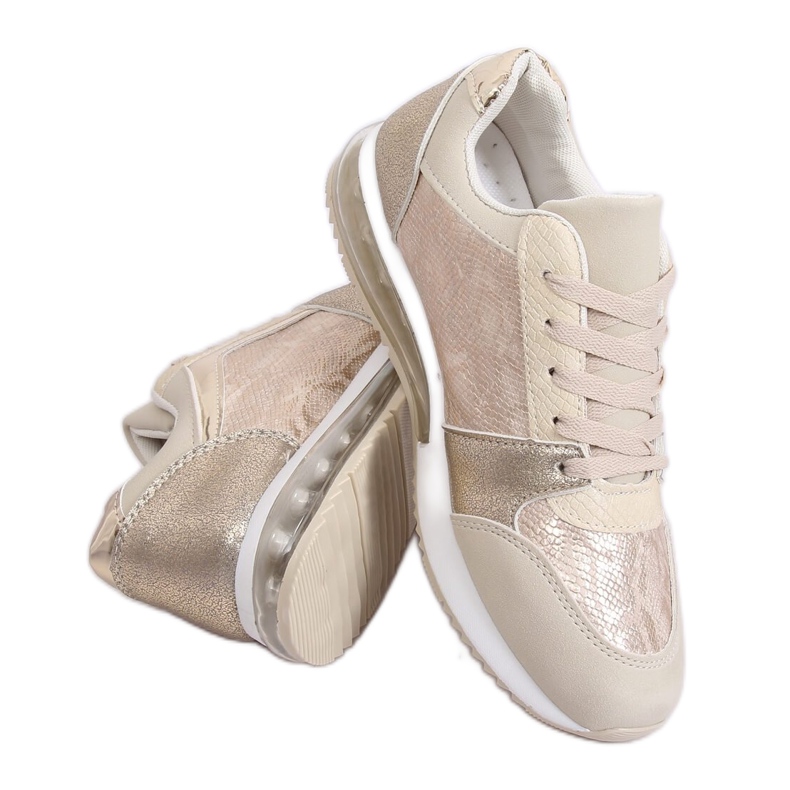 Pantofi sport pentru femei aurii BL206 Aurii de aur