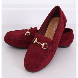 Mocasini dama bordeaux CH-1M16 Wine Red roșu