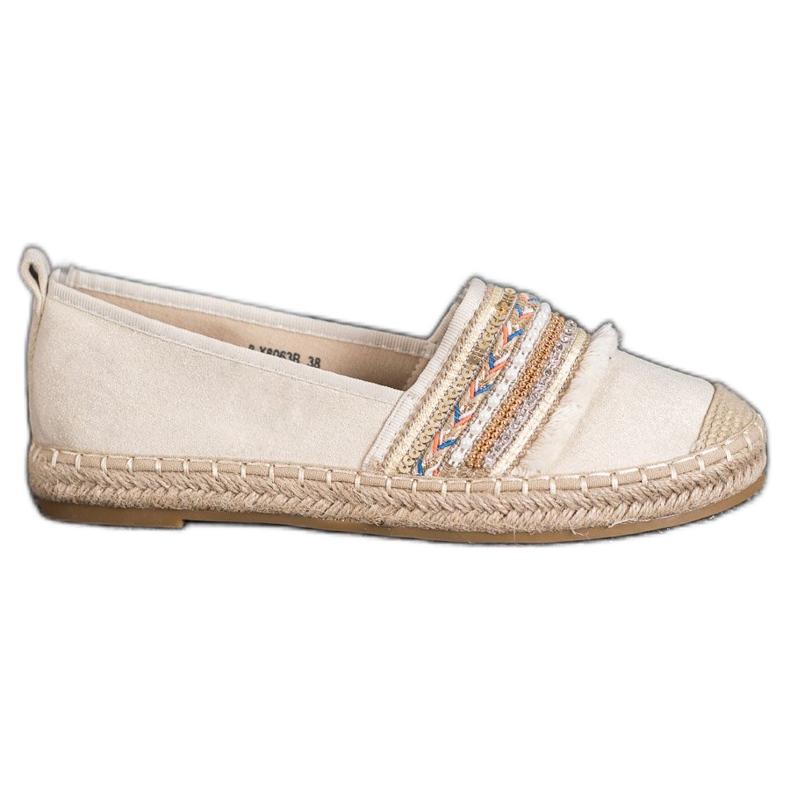RTX WALK Espadrile confortabile cu ornamente bej RTX WALK Espadrile confortabile cu ornamente bej