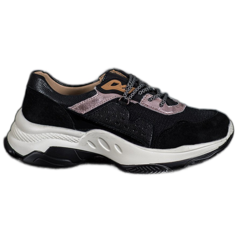 Goodin Adidași confortabili din piele negru