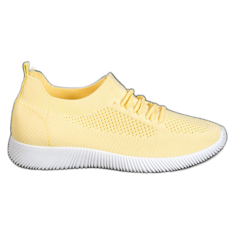 SHELOVET Pantofi ajurati galbeni