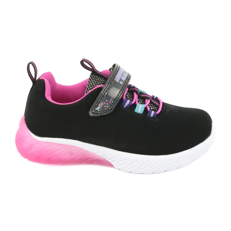 Pantofi sport American Club ES14 roz negru violet