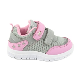 American Club ES23 doi pantofi sport velcro roz gri American Club ES23 doi pantofi sport velcro roz gri