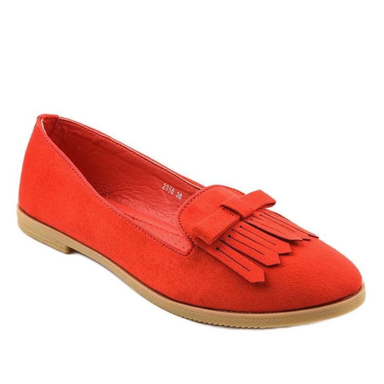 Mocasini din piele ecologică Red Lordsy 2358 roșu