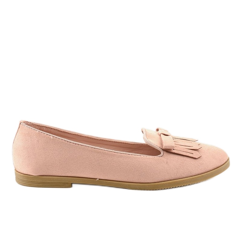 Mocasini din piele ecologică Pink Lordsy 2358 roz