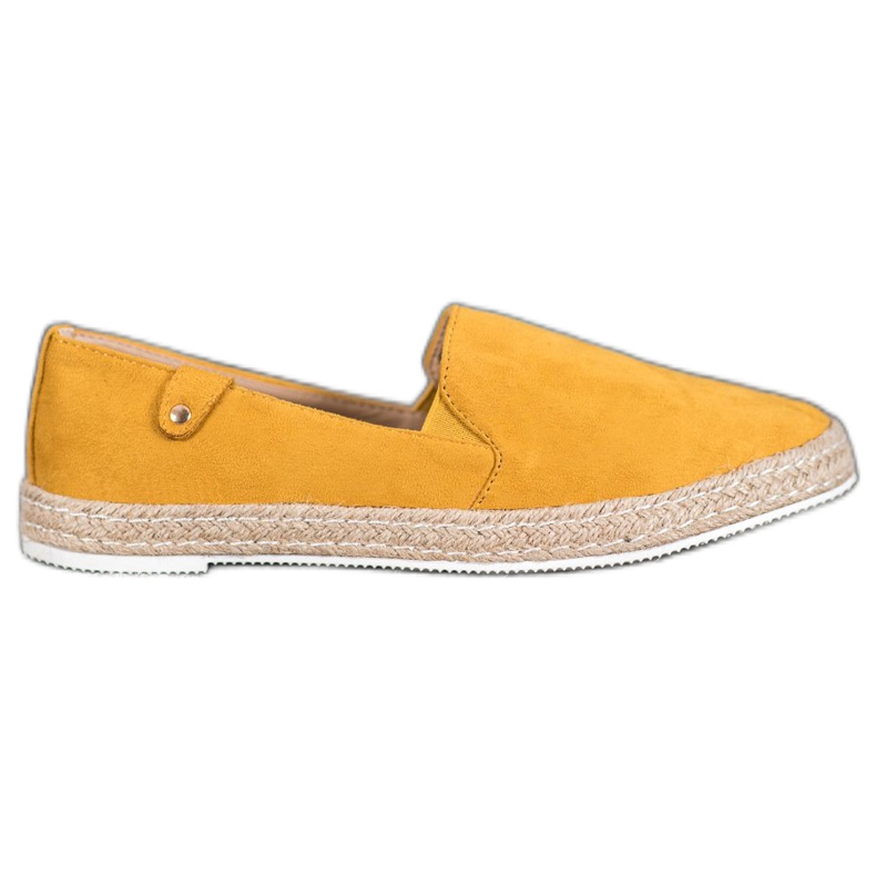SHELOVET Espadrile clasice galbene