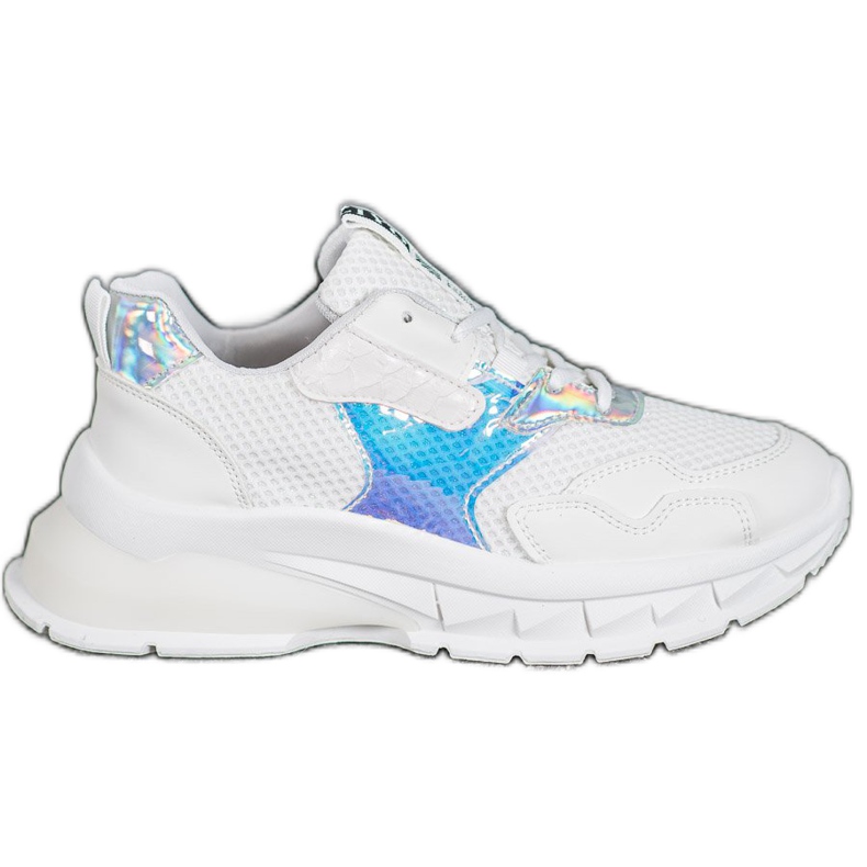 SHELOVET Adidași cu plasă alb