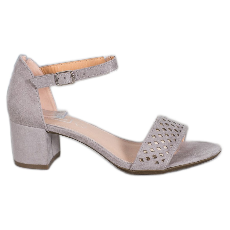 Filippo Sandale elegante pe tocuri înalte gri