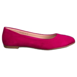 Best Shoes Balerini din piele de căprioară violet Best Shoes Balerini din piele de căprioară violet