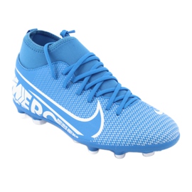Pantofi de fotbal Nike Mercurial Superfly 7 Club FG / MG Jr AT8150-414 albastru
