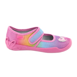 Pantofi pentru copii Befado 123X048 roz multicolor