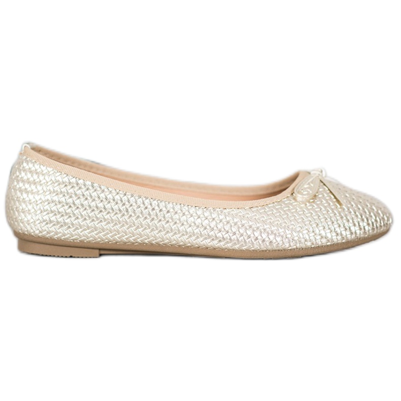 SHELOVET Balerine aurite împletite de aur