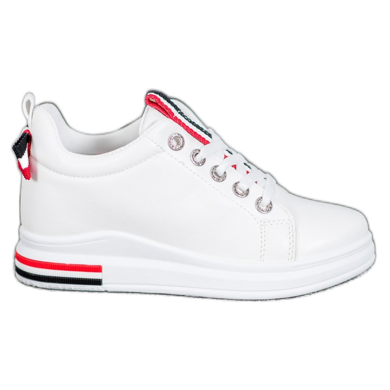 Weide Adidași cu pană ascunsă alb negru roșu Weide Adidași cu pană ascunsă alb negru roșu