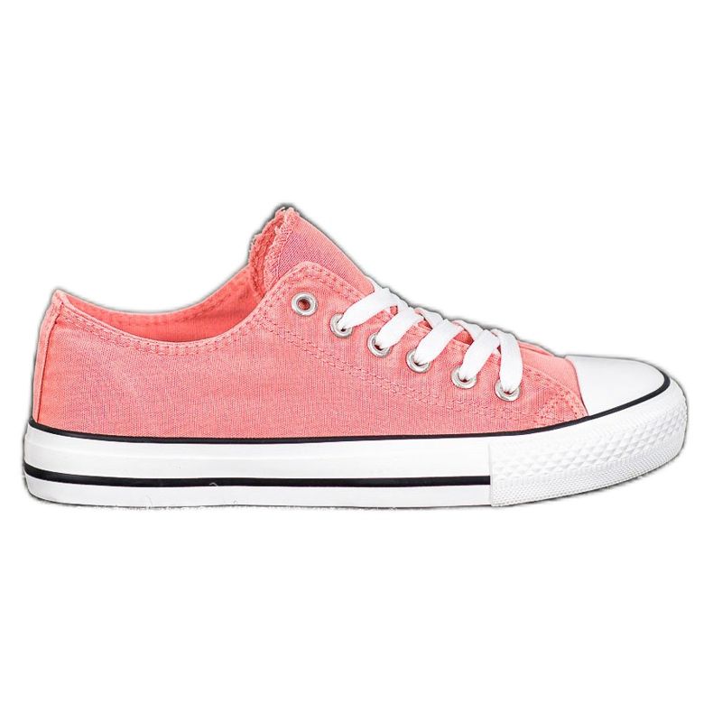 McKey Adidași din material textil elegant portocale McKey Adidași din material textil elegant portocale