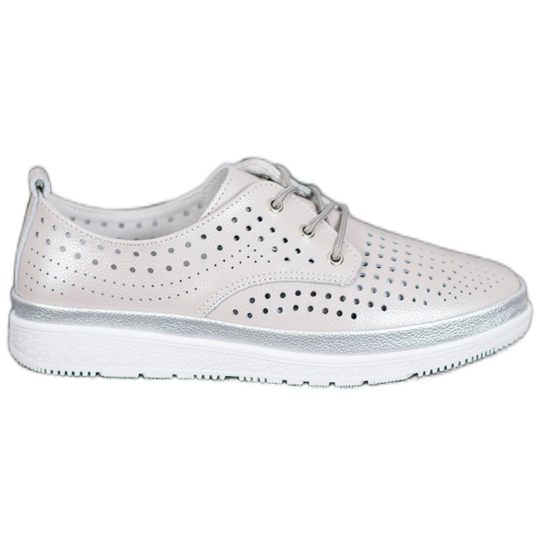 Filippo Cizme de piele ajurată maro gri Filippo Cizme de piele ajurată maro gri