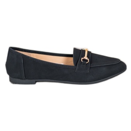 Nio Nio Mocasini eleganți cu piele ecologică negru Nio Nio Mocasini eleganți cu piele ecologică negru