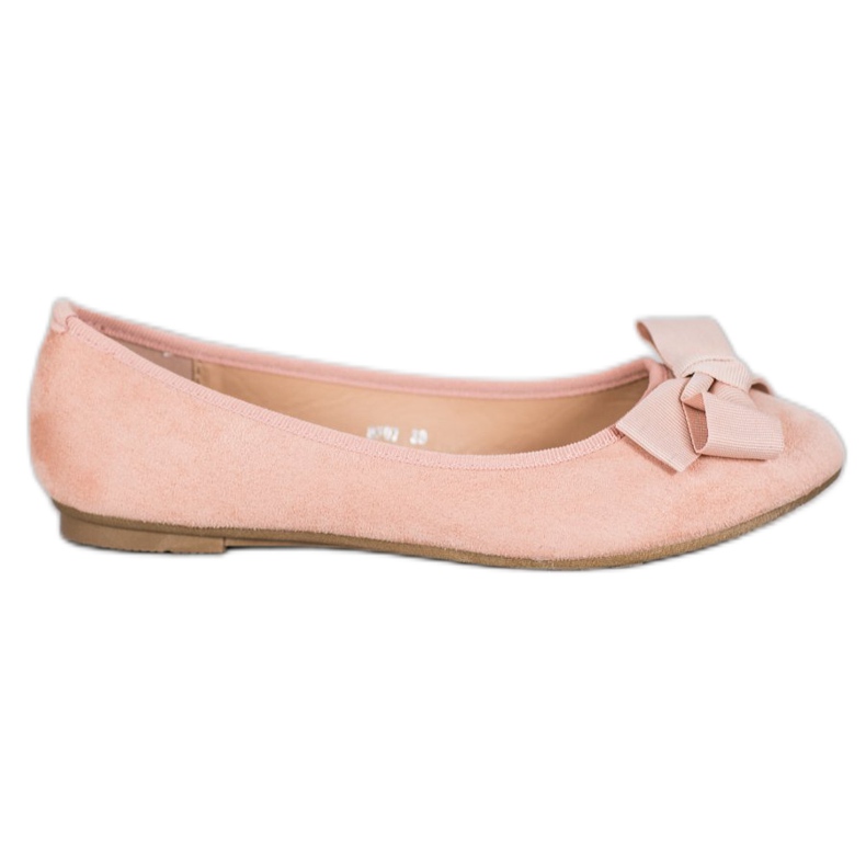 Clowse Balerini elegante cu arc roz