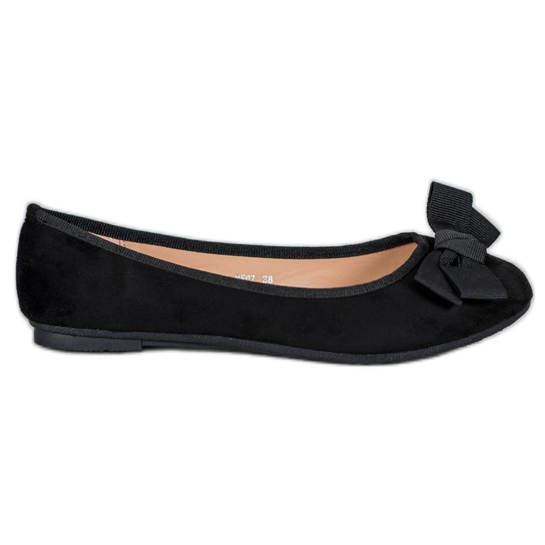 Clowse Balerini elegante cu arc negru